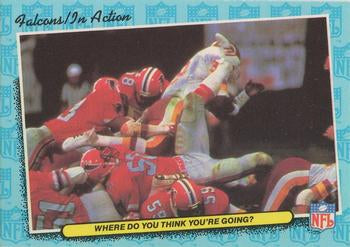 #3 Where Do You Think You're Going? 1986 schedule - Atlanta Falcons - 1986 Fleer Team Action Football