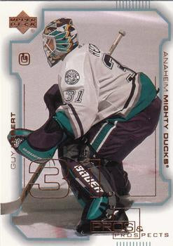 #3 Guy Hebert - Anaheim Mighty Ducks - 2000-01 Upper Deck Pros & Prospects Hockey