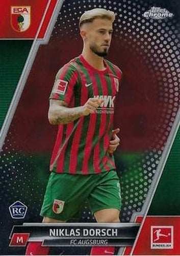#3 Niklas Dorsch - FC Augsburg - 2021-22 Topps Chrome Bundesliga Soccer