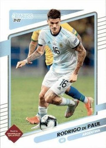 #3 Rodrigo de Paul - Argentina - 2021-22 Donruss Road to FIFA World Cup Qatar 2022 Soccer