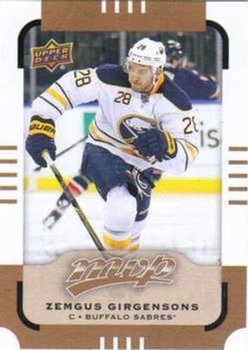 #3 Zemgus Girgensons - Buffalo Sabres - 2015-16 Upper Deck MVP Hockey
