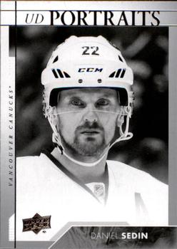 #P-3 Daniel Sedin - Vancouver Canucks - 2017-18 Upper Deck - UD Portraits Hockey