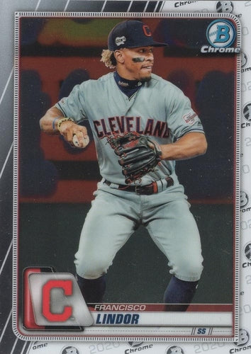 #3 Francisco Lindor - Cleveland Indians - 2020 Bowman Chrome Baseball