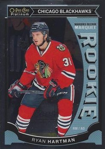#M3 Ryan Hartman - Chicago Blackhawks - 2015-16 O-Pee-Chee Platinum - Marquee Rookies Hockey