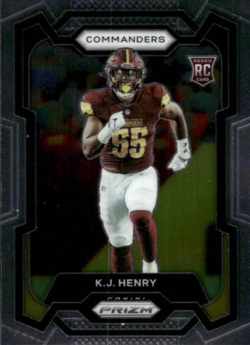 #400 K.J. Henry - Washington Commanders - 2023 Panini Prizm Football