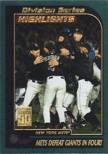 #401 Division Series Highlights - New York Mets - 2001 Topps Baseball