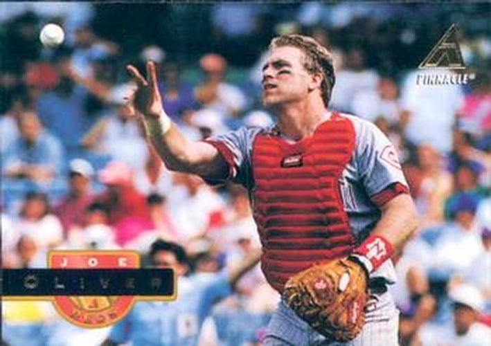 #402 Joe Oliver - Cincinnati Reds - 1994 Pinnacle Baseball