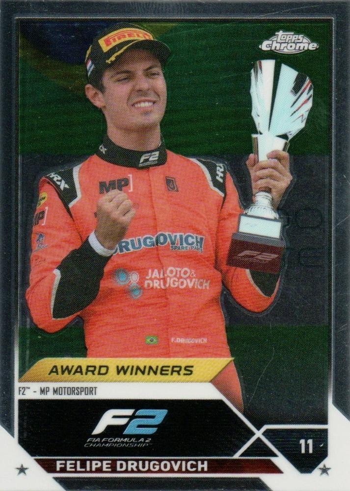 #192a Felipe Drugovich - MP Motorsport F2 - 2023 Topps Chrome Formula 1 Racing