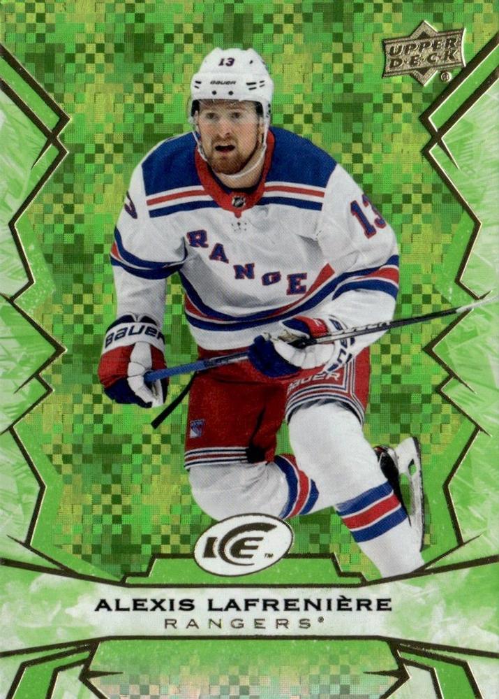 #92 Alexis Lafreniere - New York Rangers - 2022-23 Upper Deck Ice - Green Hockey