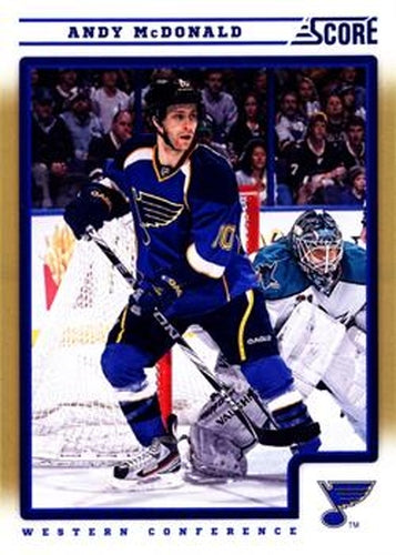 #403 Andy McDonald - St. Louis Blues - 2012-13 Score - Gold Rush Hockey