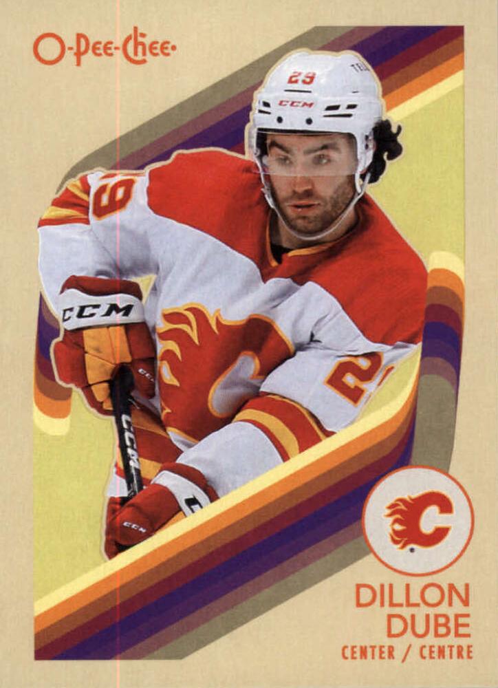 #403 Dillon Dube - Calgary Flames - 2023-24 O-Pee-Chee - Retro Hockey