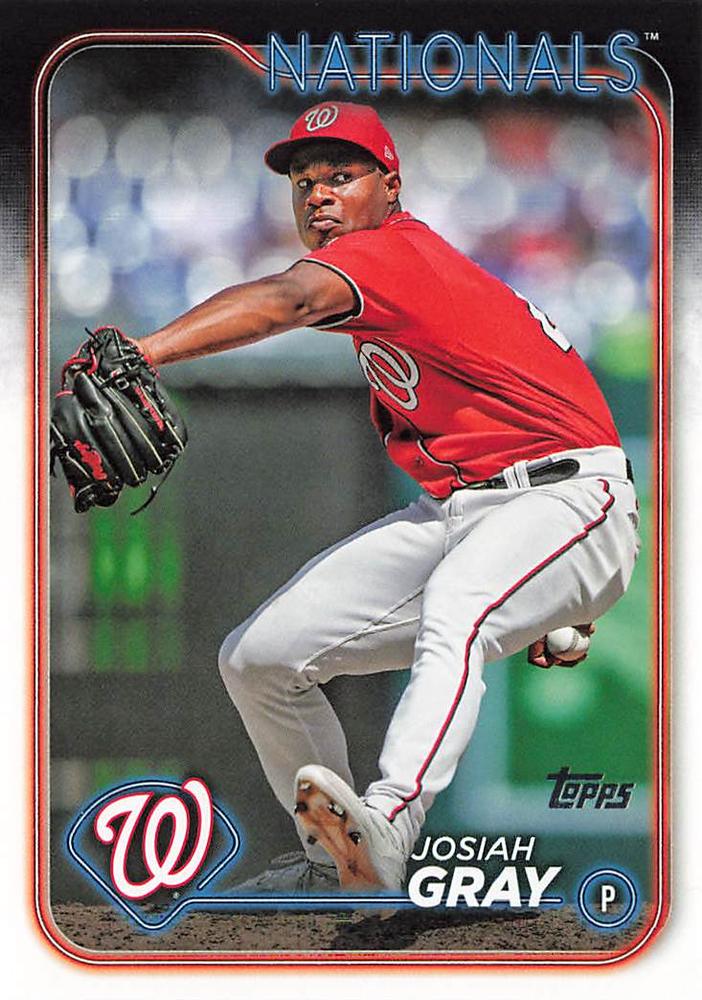 #402 Josiah Gray - Washington Nationals - 2024 Topps Baseball