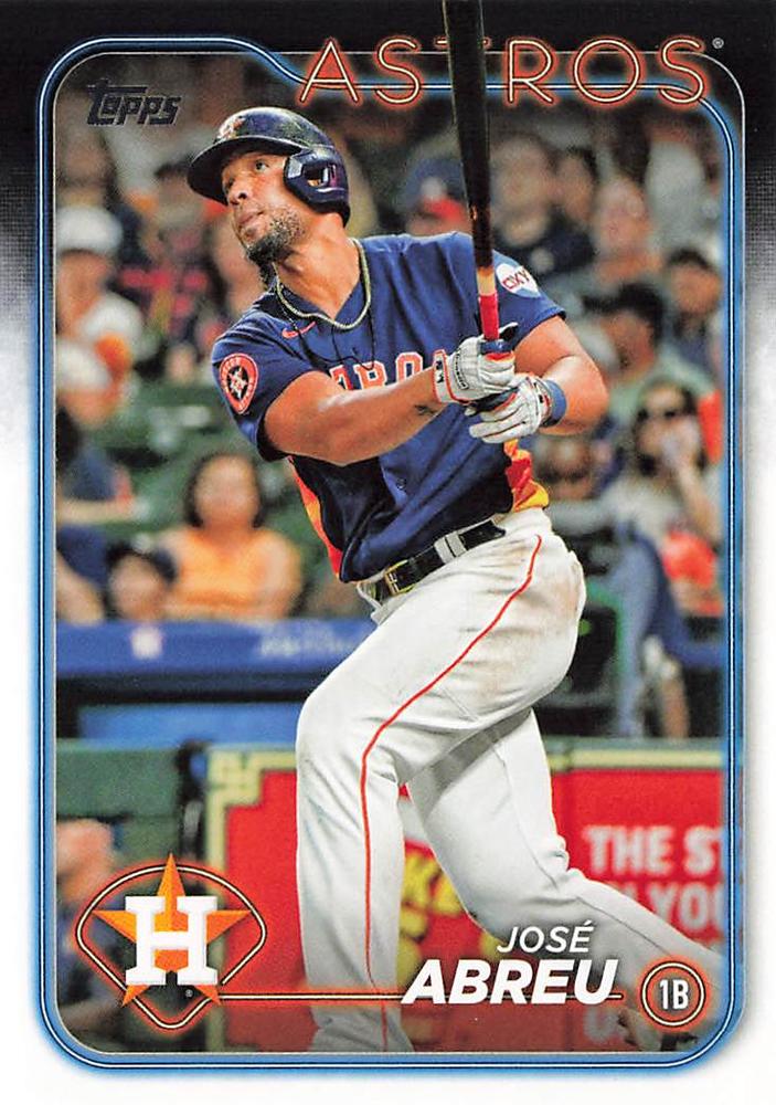 #410 José Abreu - Houston Astros - 2024 Topps Baseball