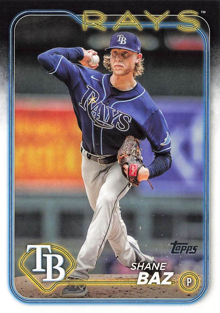 #435 Shane Baz - Tampa Bay Rays - 2024 Topps Baseball