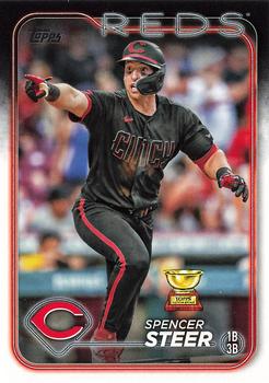 #485 Spencer Steer - Cincinnati Reds - 2024 Topps Baseball