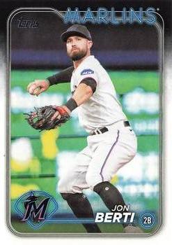 #524 Jon Berti - Miami Marlins - 2024 Topps Baseball