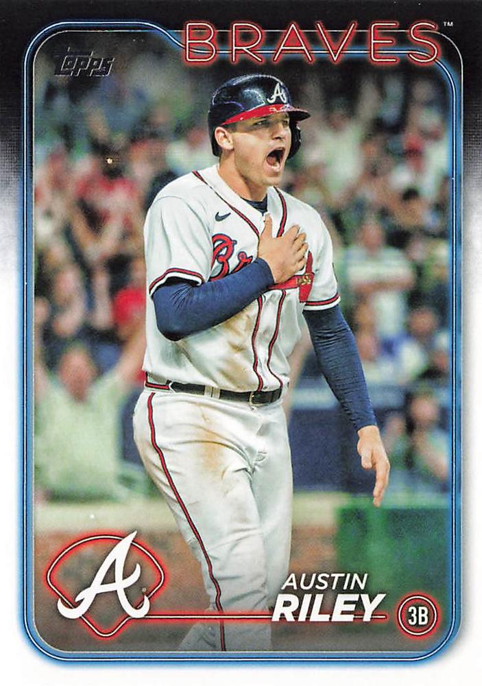 #595 Austin Riley - Atlanta Braves - 2024 Topps Baseball