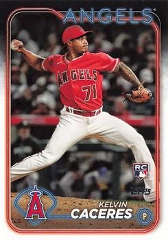#680 Kelvin Caceres - Los Angeles Angels - 2024 Topps Baseball