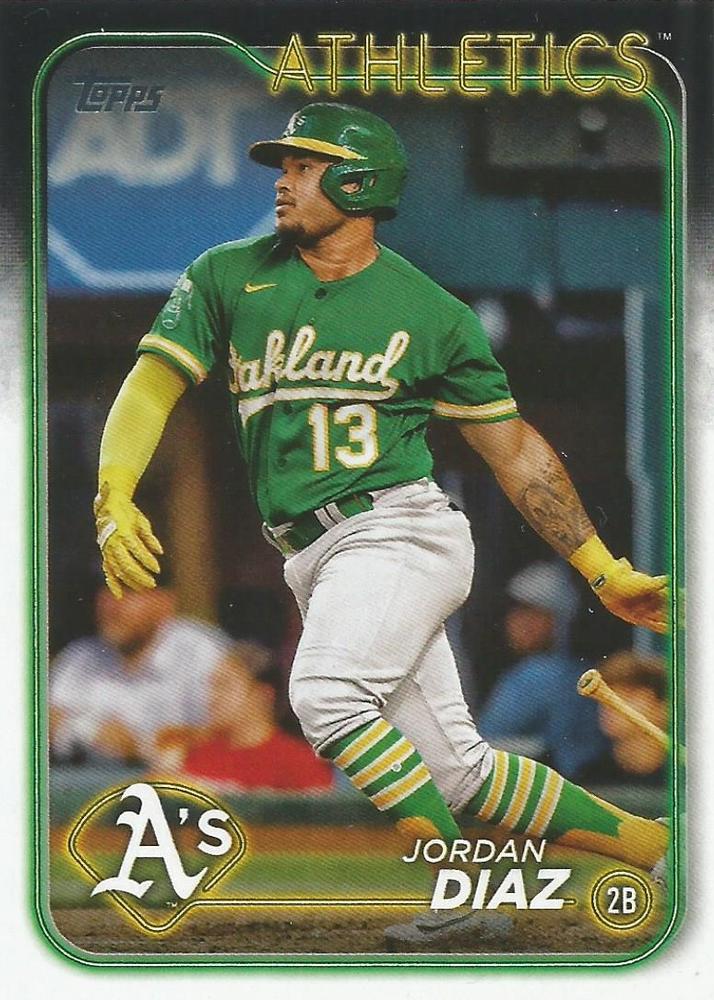 #697 Jordan Diaz - Oakland Athletics - 2024 Topps Baseball