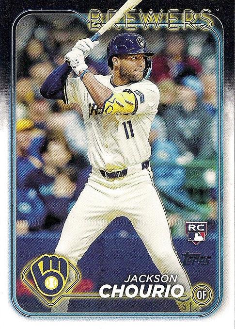 #698c Jackson Chourio - Milwaukee Brewers - 2024 Topps Baseball