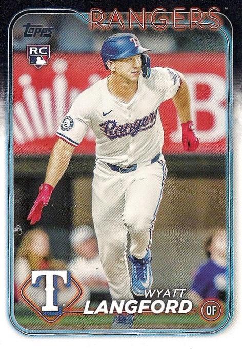 #700c Wyatt Langford - Texas Rangers - 2024 Topps Baseball