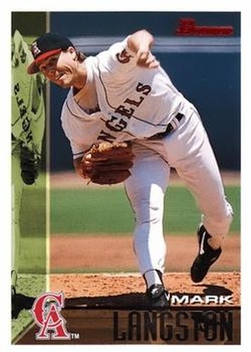 #404 Mark Langston - California Angels - 1995 Bowman Baseball