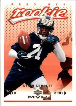#404 Kevin Garrett - St. Louis Rams - 2003 Upper Deck MVP Football