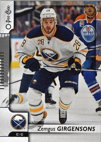 #404 Zemgus Girgensons - Buffalo Sabres - 2017-18 O-Pee-Chee Hockey