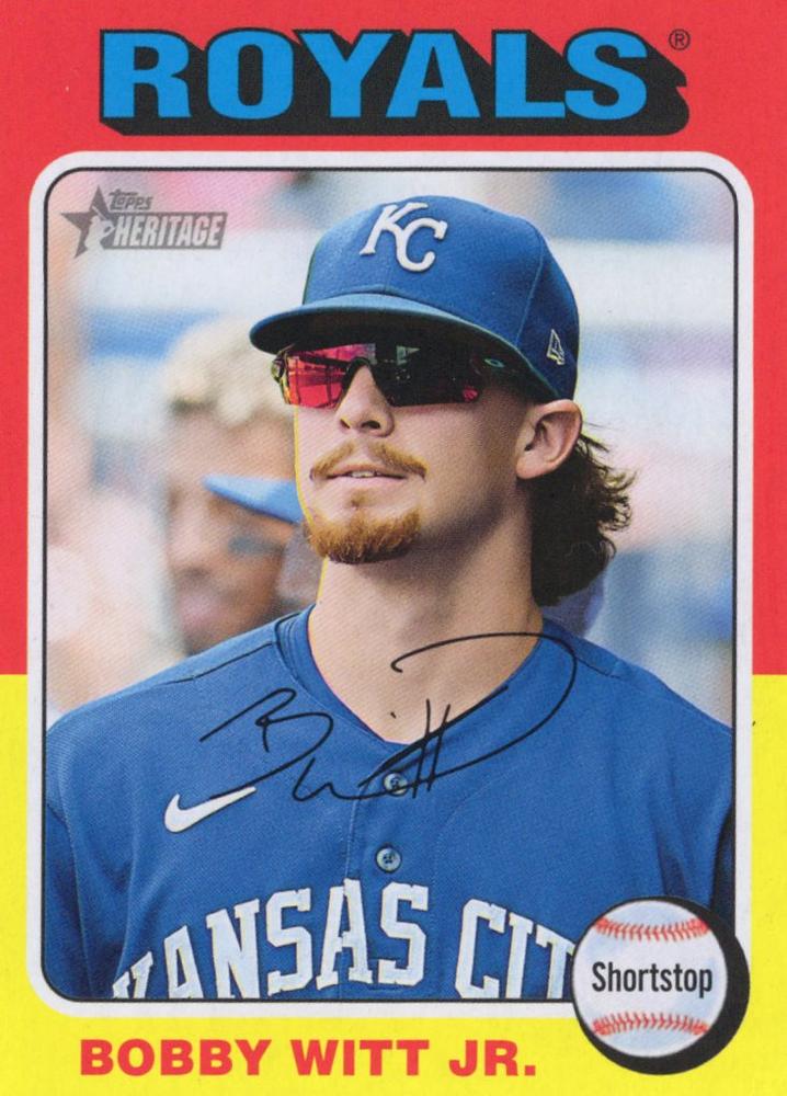 #404b Bobby Witt Jr. - Kansas City Royals - 2024 Topps Heritage Baseball