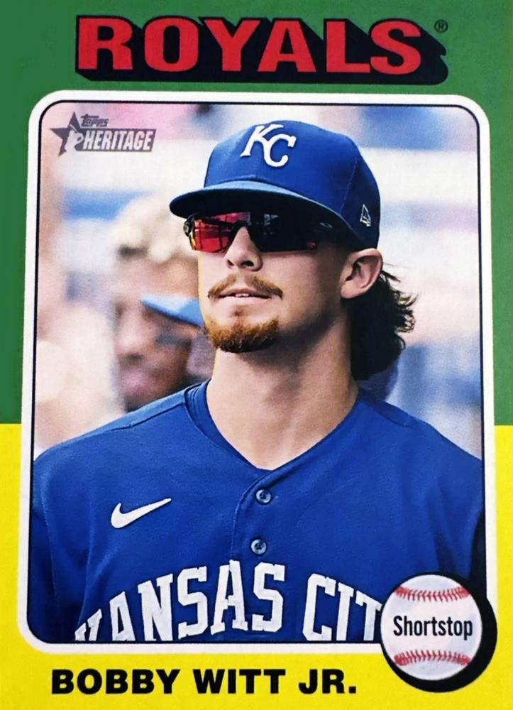 #404c Bobby Witt Jr. - Kansas City Royals - 2024 Topps Heritage Baseball