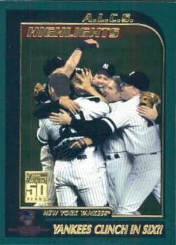 #405 ALCS Highlights: New York Yankees - New York Yankees - 2001 Topps Baseball