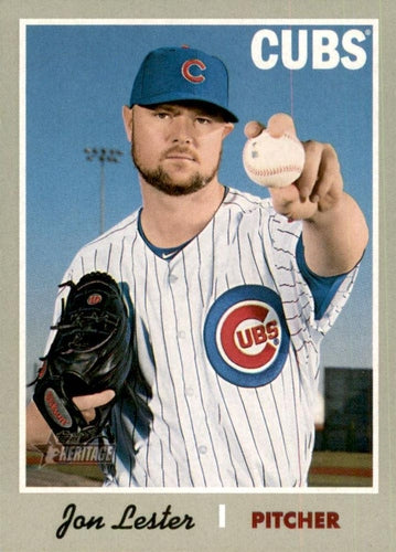 #405 Jon Lester - Chicago Cubs - 2019 Topps Heritage Baseball