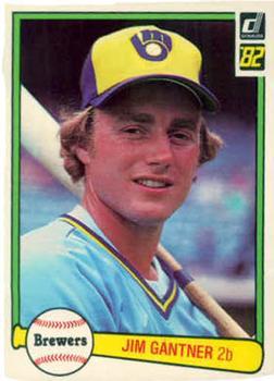#406 Jim Gantner - Milwaukee Brewers - 1982 Donruss Baseball
