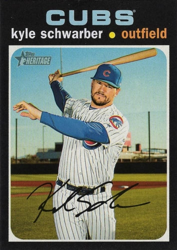 #409 Kyle Schwarber - Chicago Cubs - 2020 Topps Heritage Baseball