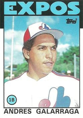 #40T Andres Galarraga - Montreal Expos - 1986 Topps Traded Baseball