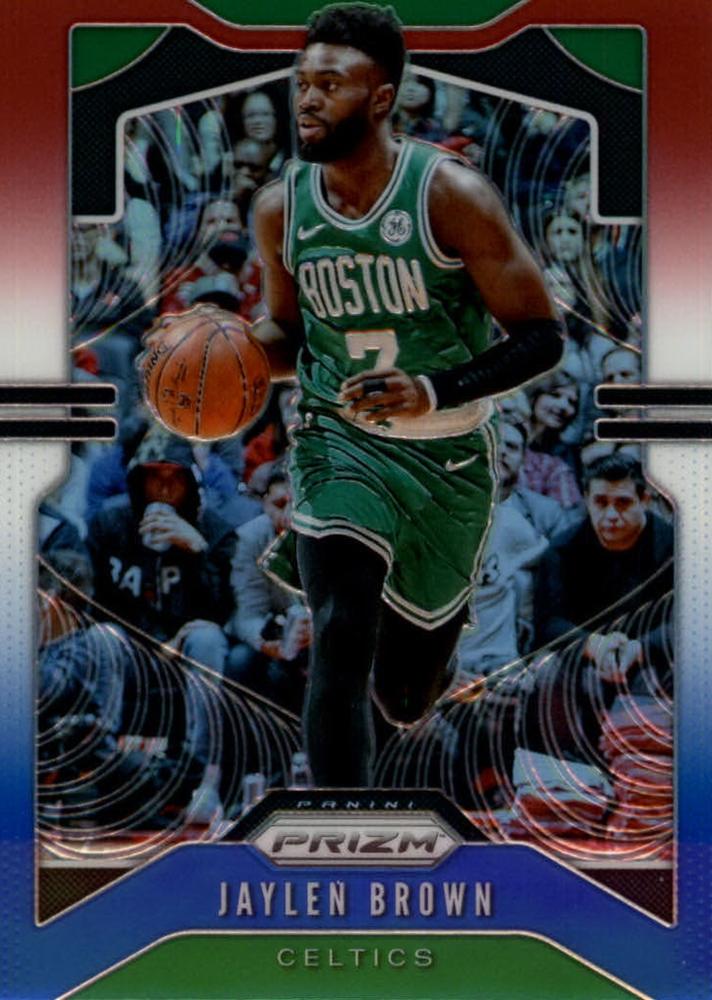 #40 Jaylen Brown - Boston Celtics - 2019-20 Panini Prizm - Prizms Red White and Blue Basketball