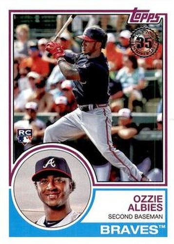 #83-40 Ozzie Albies - Atlanta Braves - 2018 Topps - 1983 Topps Baseball 35th Anniversary Baseball