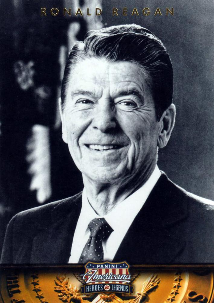 #40 Ronald Reagan - 2012 Panini Americana Heroes & Legends