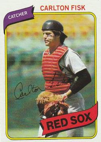 #40 Carlton Fisk - Boston Red Sox - 1980 Topps Baseball