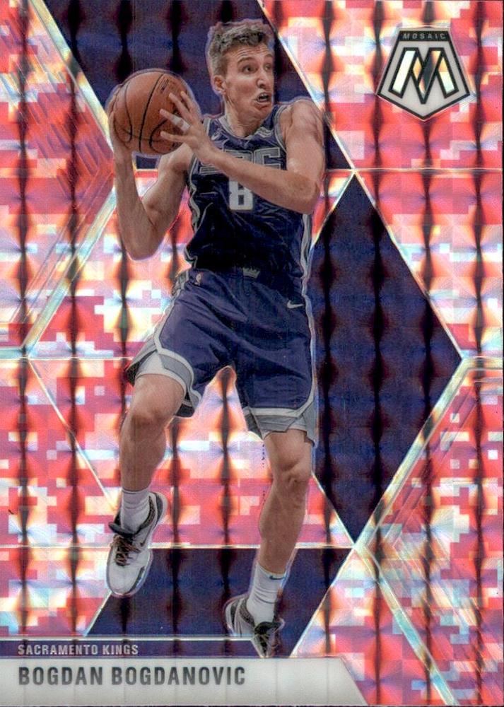 #40 Bogdan Bogdanovic - Sacramento Kings - 2019-20 Panini Mosaic - Camo Pink Basketball