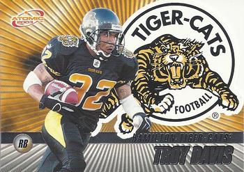 #40 Troy Davis - Hamilton Tiger-Cats - 2003 Pacific Atomic CFL Football