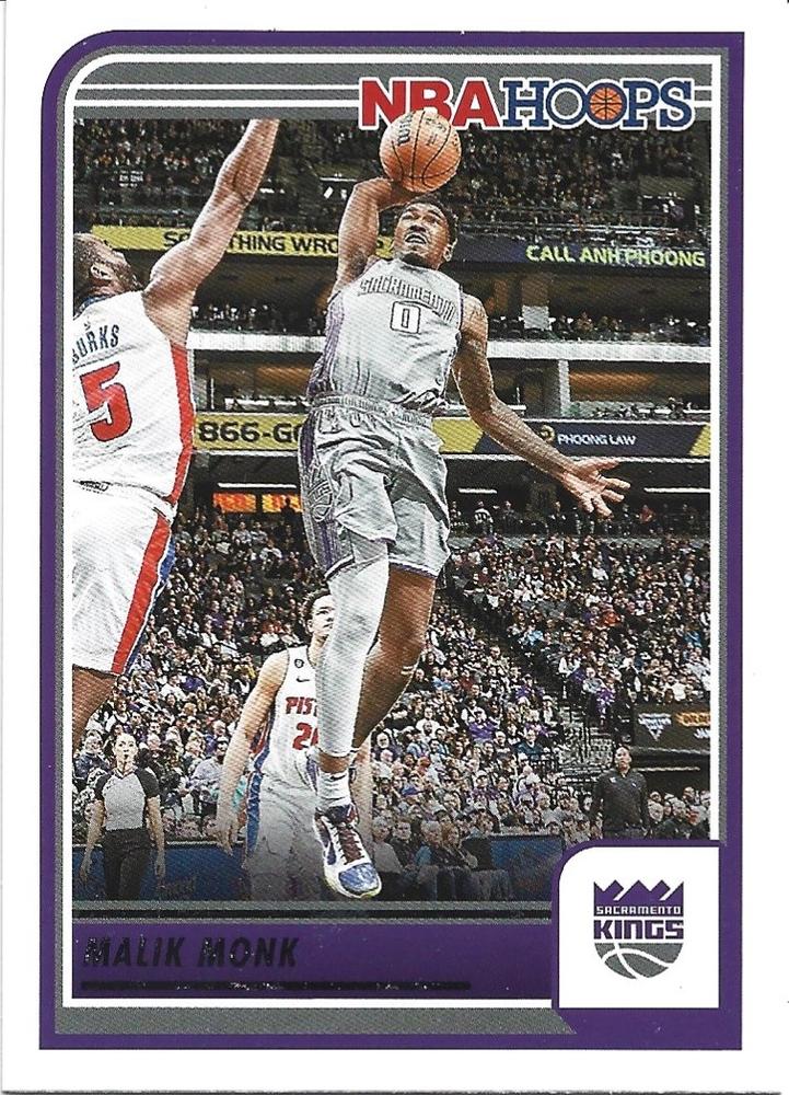 #40 Malik Monk - Sacramento Kings - 2023-24 Hoops Basketball
