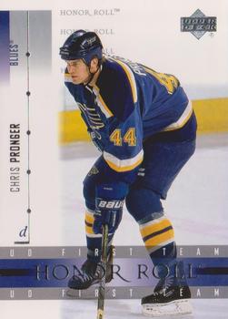 #40 Chris Pronger - St. Louis Blues - 2001-02 Upper Deck Honor Roll Hockey