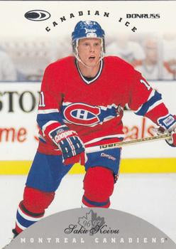 #40 Saku Koivu - Montreal Canadiens - 1996-97 Donruss Canadian Ice Hockey
