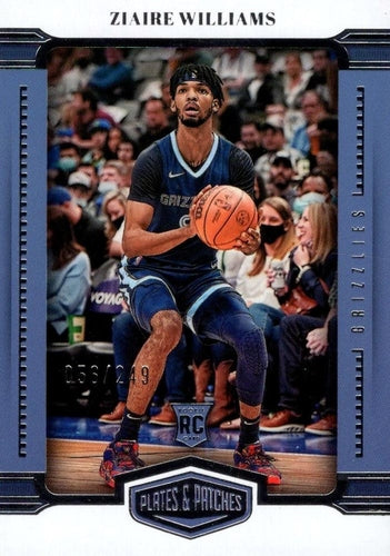#410 Ziaire Williams - Memphis Grizzlies - 2021-22 Panini Chronicles Basketball