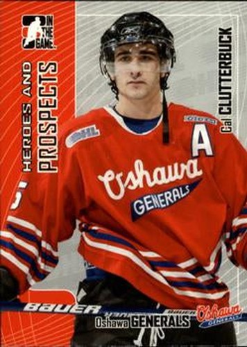 #410 Cal Clutterbuck - Oshawa Generals - 2005-06 In The Game Heroes and Prospects Hockey
