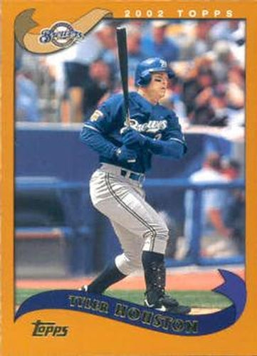 #411 Tyler Houston - Milwaukee Brewers - 2002 Topps Baseball