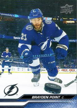 #411 Brayden Point - Tampa Bay Lightning -2023-24 Upper Deck Hockey