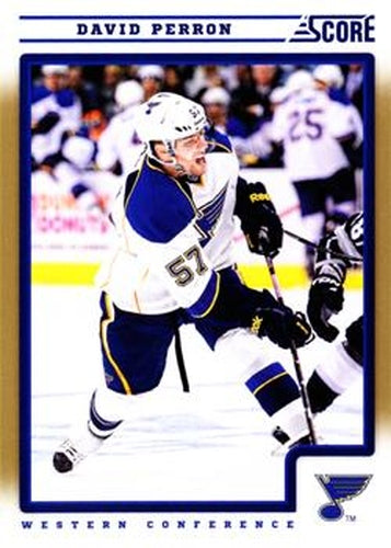 #411 David Perron - St. Louis Blues - 2012-13 Score - Gold Rush Hockey