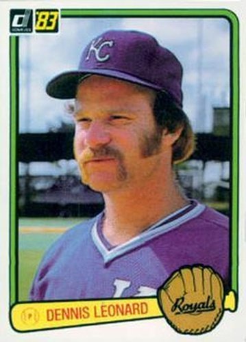 #412 Dennis Leonard - Kansas City Royals - 1983 Donruss Baseball